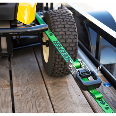 Keeper Tie-Down, 16'X1-1/2", 1,666lbs WLL, Chrome Ratchet 47202